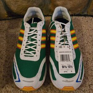 NEW in Box Adidas Adizero Adios OG Green Bright Red - Size 9.5